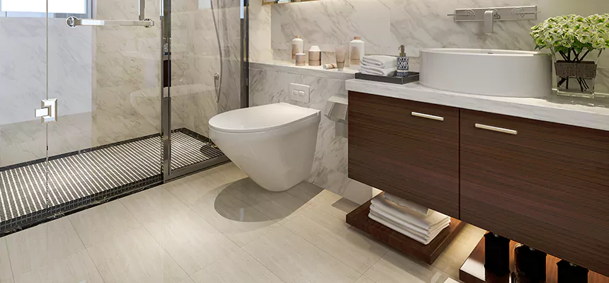 Burst Pipe Bathroom Cleanup in Vista